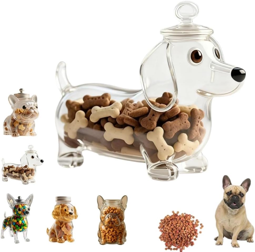 Amazon｜フレンチブルドッグキャンディジャー、ペットトリートジャー